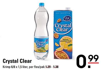 Aanbiedingen Crystal clear - Crystal Clear - Geldig van 04/01/2021 tot 25/01/2021 bij Sligro