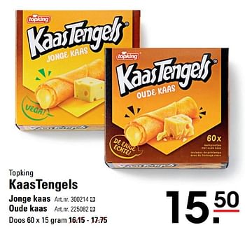 Aanbiedingen Kaastengels jonge kaas - Topking - Geldig van 04/01/2021 tot 25/01/2021 bij Sligro