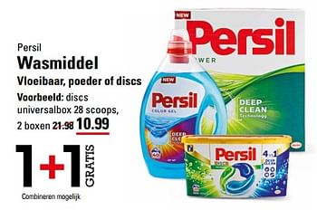 Aanbiedingen Persil wasmiddel discs universalbox - Persil - Geldig van 04/01/2021 tot 25/01/2021 bij Sligro