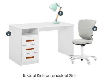 Aanbiedingen Cool kids bureaustoel - Cool Kids - Geldig van 17/01/2021 tot 06/02/2021 bij Baby & Tiener Megastore