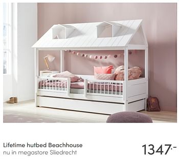 Aanbiedingen Lifetime hutbed beachhouse - Lifetime - Geldig van 17/01/2021 tot 06/02/2021 bij Baby & Tiener Megastore