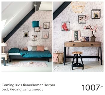 Aanbiedingen Coming kids tienerkamer harper - Coming Kids - Geldig van 17/01/2021 tot 06/02/2021 bij Baby & Tiener Megastore