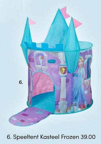 Aanbiedingen Speeltent kasteel frozen - Disney  Frozen - Geldig van 17/01/2021 tot 06/02/2021 bij Baby & Tiener Megastore