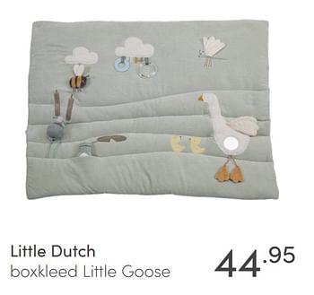 Aanbiedingen Little dutch boxkleed little goose - Little Dutch - Geldig van 17/01/2021 tot 23/01/2021 bij Baby & Tiener Megastore