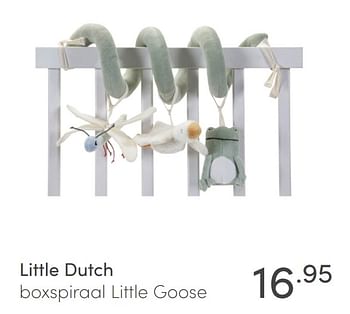 Aanbiedingen Little dutch boxspiraal little goose - Little Dutch - Geldig van 17/01/2021 tot 23/01/2021 bij Baby & Tiener Megastore
