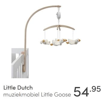 Aanbiedingen Little dutch muziekmobiel little goose - Little Dutch - Geldig van 17/01/2021 tot 23/01/2021 bij Baby & Tiener Megastore