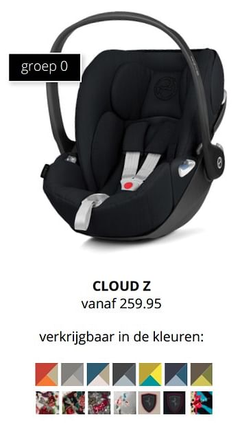 Aanbiedingen Cloud z - Cybex - Geldig van 17/01/2021 tot 23/01/2021 bij Baby & Tiener Megastore