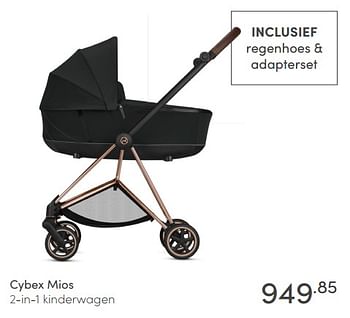 Aanbiedingen Cybex mios 2-in-1 kinderwagen - Cybex - Geldig van 17/01/2021 tot 23/01/2021 bij Baby & Tiener Megastore