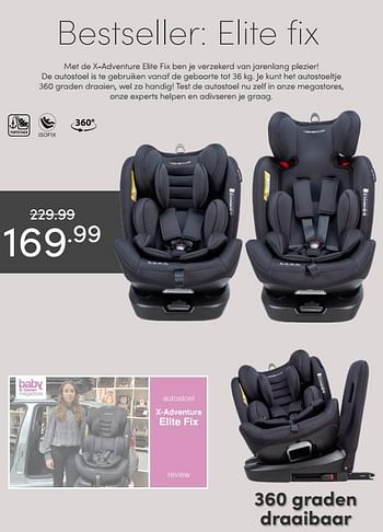 Aanbiedingen De autostoel is te gebruiken vanaf de geboorte - Xadventure - Geldig van 17/01/2021 tot 23/01/2021 bij Baby & Tiener Megastore