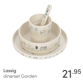 Aanbiedingen Lassig dinerset garden - Lassig - Geldig van 17/01/2021 tot 23/01/2021 bij Baby & Tiener Megastore