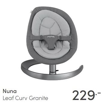 Aanbiedingen Nuna leaf curv granite - Nuna - Geldig van 17/01/2021 tot 23/01/2021 bij Baby & Tiener Megastore
