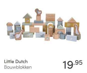 Aanbiedingen Little dutch bouwblokken - Little Dutch - Geldig van 17/01/2021 tot 23/01/2021 bij Baby & Tiener Megastore