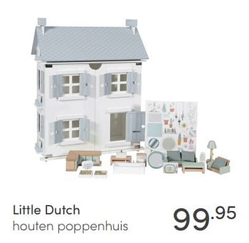 Aanbiedingen Little dutch houten poppenhuis - Little Dutch - Geldig van 17/01/2021 tot 23/01/2021 bij Baby & Tiener Megastore