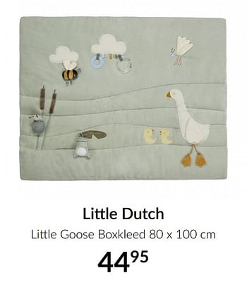 Aanbiedingen Little dutch little goose boxkleed - Little Dutch - Geldig van 19/01/2021 tot 15/02/2021 bij Babypark