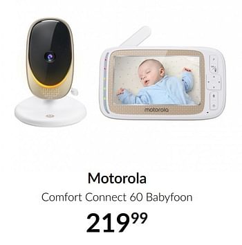 Aanbiedingen Motorola comfort connect 60 babyfoon - Motorola - Geldig van 19/01/2021 tot 15/02/2021 bij Babypark