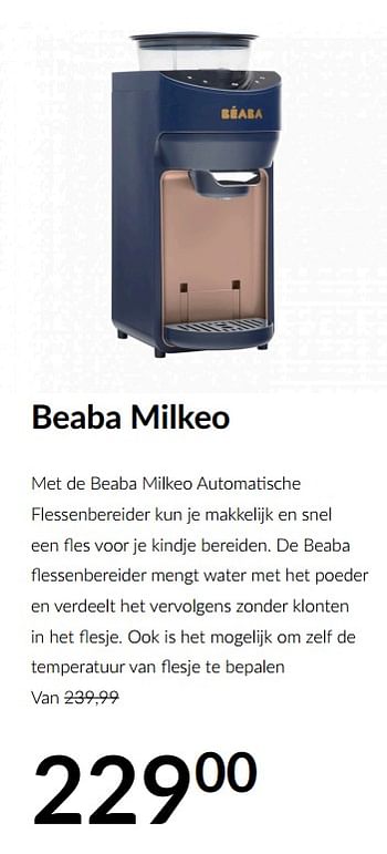 Aanbiedingen Beaba milkeo - Beaba - Geldig van 19/01/2021 tot 15/02/2021 bij Babypark