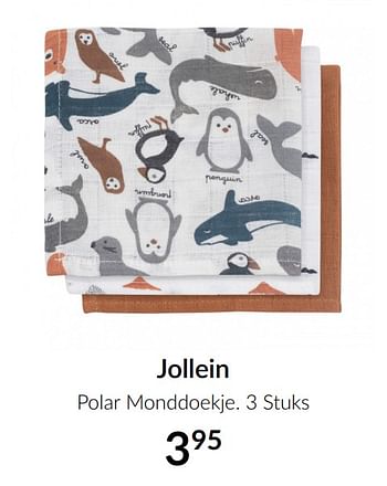 Aanbiedingen Jollein polar monddoekje - Jollein - Geldig van 19/01/2021 tot 15/02/2021 bij Babypark