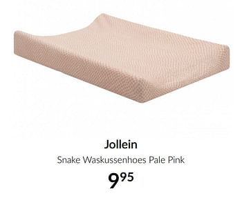 Aanbiedingen Jollein snake waskussenhoes pale pink - Jollein - Geldig van 19/01/2021 tot 15/02/2021 bij Babypark