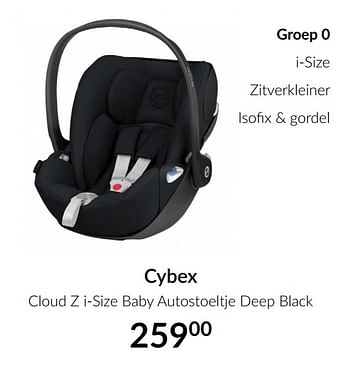 Aanbiedingen Cybex cloud z i-size baby autostoeltje deep black - Cybex - Geldig van 19/01/2021 tot 15/02/2021 bij Babypark