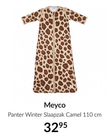 Aanbiedingen Meyco panter winter slaapzak camel - Meyco - Geldig van 19/01/2021 tot 15/02/2021 bij Babypark