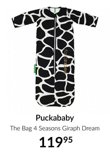 Aanbiedingen Puckababy the bag 4 seasons giraph dream - Puckababy - Geldig van 19/01/2021 tot 15/02/2021 bij Babypark