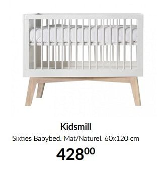 Aanbiedingen Kidsmill sixties babybed mat-naturel - Kidsmill - Geldig van 19/01/2021 tot 15/02/2021 bij Babypark
