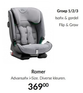 Aanbiedingen Romer advansafix i-size - Romer - Geldig van 19/01/2021 tot 15/02/2021 bij Babypark