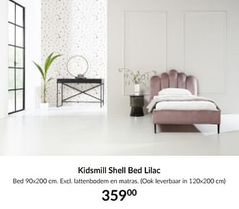 Aanbiedingen Kidsmill shell bed lilac - Kidsmill - Geldig van 19/01/2021 tot 15/02/2021 bij Babypark