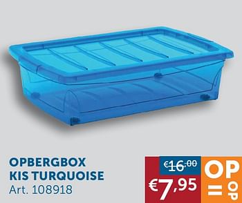 Aanbiedingen Spinning box kis turquoise - Kis - Geldig van 26/01/2021 tot 01/03/2021 bij Zelfbouwmarkt