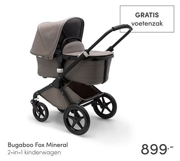 Aanbiedingen Bugaboo fox mineral 2-in-1 kinderwagen - Bugaboo - Geldig van 24/01/2021 tot 30/01/2021 bij Baby & Tiener Megastore