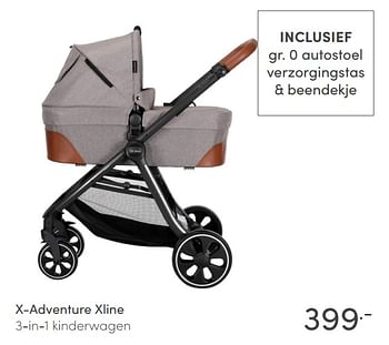 Aanbiedingen X-adventure xline 3-in-1 kinderwagen - Xadventure - Geldig van 24/01/2021 tot 30/01/2021 bij Baby & Tiener Megastore