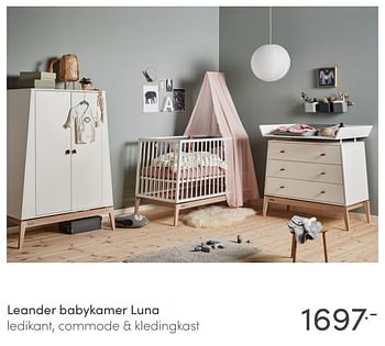 Aanbiedingen Leander babykamer luna - Leander - Geldig van 24/01/2021 tot 30/01/2021 bij Baby & Tiener Megastore