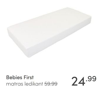 Aanbiedingen Bebies first matras ledikant - bebiesfirst - Geldig van 24/01/2021 tot 30/01/2021 bij Baby & Tiener Megastore