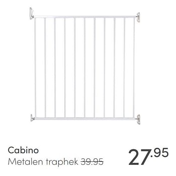 Aanbiedingen Cabino metalen traphek - Cabino - Geldig van 24/01/2021 tot 30/01/2021 bij Baby & Tiener Megastore