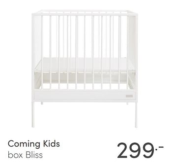 Aanbiedingen Coming kids box bliss - Coming Kids - Geldig van 24/01/2021 tot 30/01/2021 bij Baby & Tiener Megastore