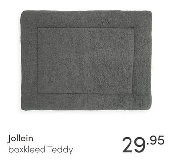 Aanbiedingen Jollein boxkleed teddy - Jollein - Geldig van 24/01/2021 tot 30/01/2021 bij Baby & Tiener Megastore