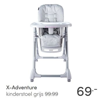 Aanbiedingen X-adventure kinderstoel grijs - Xadventure - Geldig van 24/01/2021 tot 30/01/2021 bij Baby & Tiener Megastore