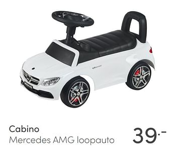 Aanbiedingen Cabino mercedes amg loopauto - Cabino - Geldig van 24/01/2021 tot 30/01/2021 bij Baby & Tiener Megastore
