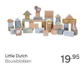 Aanbiedingen Little dutch bouwblokken - Little Dutch - Geldig van 24/01/2021 tot 30/01/2021 bij Baby & Tiener Megastore