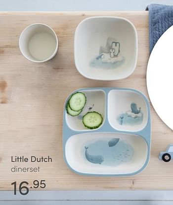Aanbiedingen Little dutch dinerset - Little Dutch - Geldig van 24/01/2021 tot 30/01/2021 bij Baby & Tiener Megastore