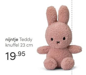 Aanbiedingen Nijntje teddy knuffel - Nijntje - Geldig van 24/01/2021 tot 30/01/2021 bij Baby & Tiener Megastore