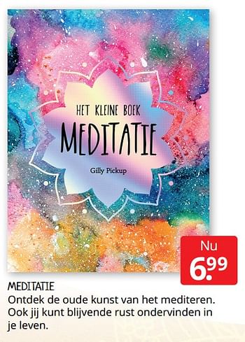 Aanbiedingen Meditatie - Huismerk - Boekenvoordeel - Geldig van 22/01/2021 tot 30/01/2021 bij Boekenvoordeel