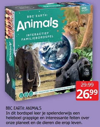 Aanbiedingen Bbc earth: animals - Identity Games - Geldig van 22/01/2021 tot 30/01/2021 bij Boekenvoordeel