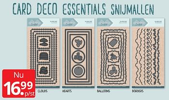 Aanbiedingen Card deco essentials snijmallen - Card Deco Essentials - Geldig van 22/01/2021 tot 30/01/2021 bij Boekenvoordeel
