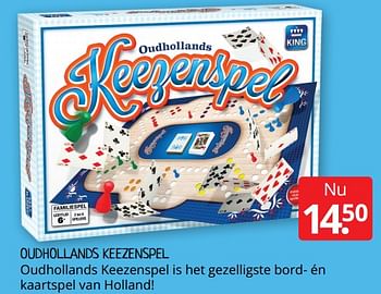 Aanbiedingen Oudhollands keezenspel - King - Geldig van 22/01/2021 tot 30/01/2021 bij Boekenvoordeel