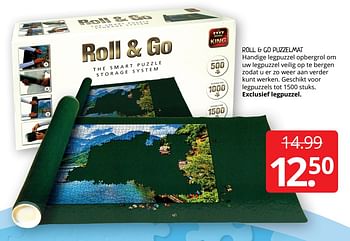 Aanbiedingen Roll + go puzzelmat - King - Geldig van 22/01/2021 tot 30/01/2021 bij Boekenvoordeel