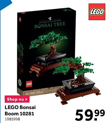 Aanbiedingen Lego bonsai boom 10281 - Lego - Geldig van 25/01/2021 tot 28/02/2021 bij Intertoys
