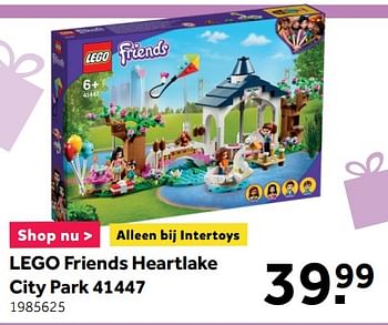 Aanbiedingen Lego friends heartlake city park 41447 - Lego - Geldig van 25/01/2021 tot 28/02/2021 bij Intertoys
