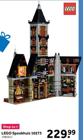 Aanbiedingen Lego spookhuis 10273 - Lego - Geldig van 25/01/2021 tot 28/02/2021 bij Intertoys