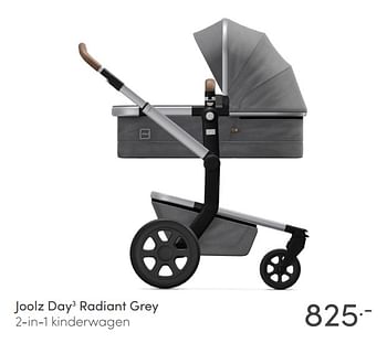 Aanbiedingen Joolz day3 radiant grey 2-in-1 kinderwagen - Joolz - Geldig van 31/01/2021 tot 06/02/2021 bij Baby & Tiener Megastore